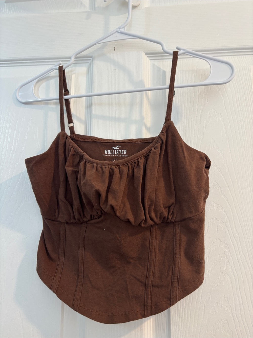 Hollister Brown Ruched Top Tank